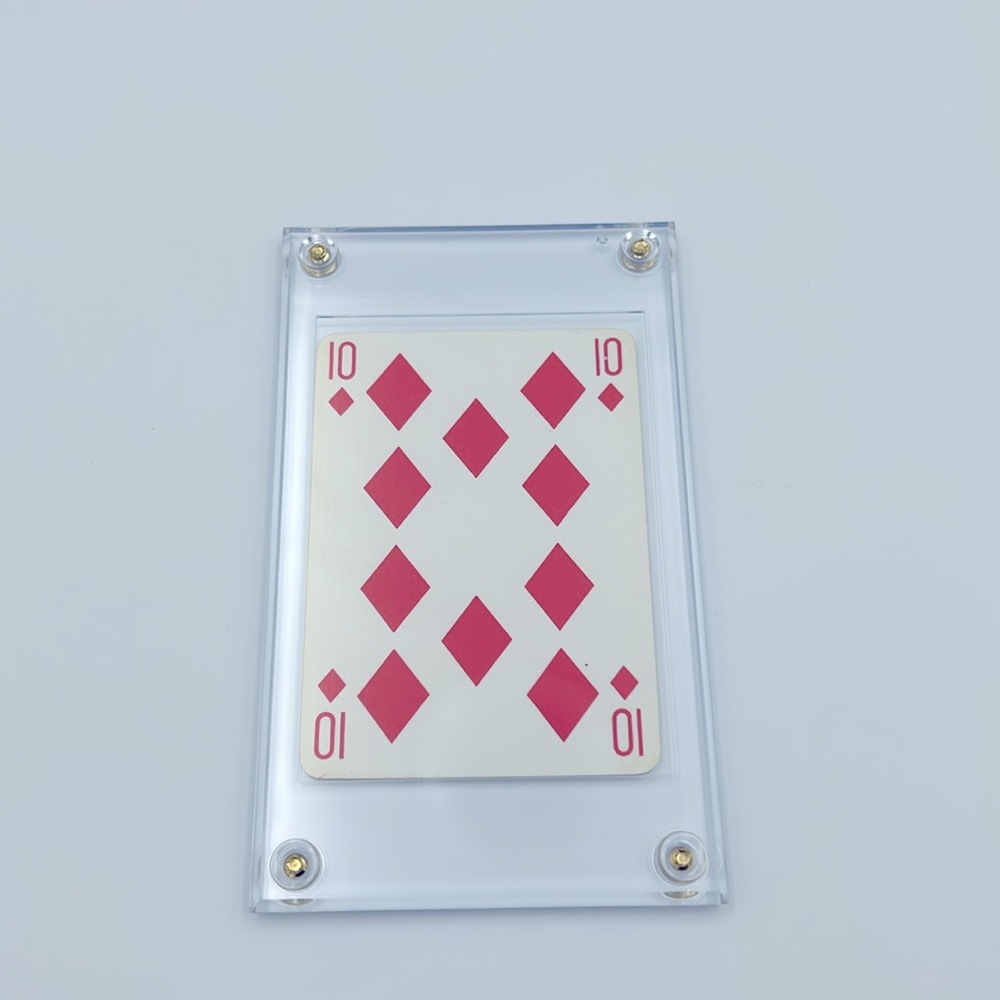 10♦️Authentic Louis Vuitton Monogram 10 of Diamonds Playing Card - Picture 2 of 2